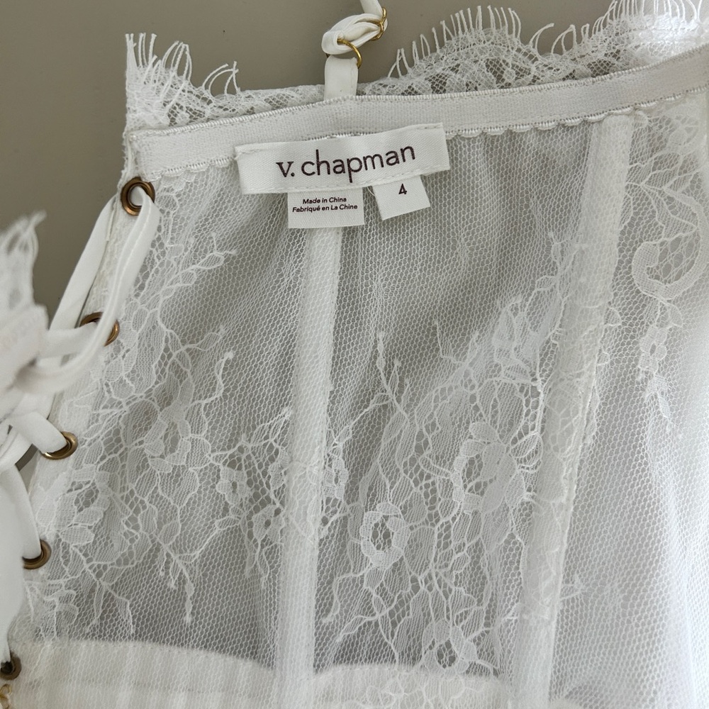 V. Chapman Fiorini Mini Dress White - Picture 8 of 10